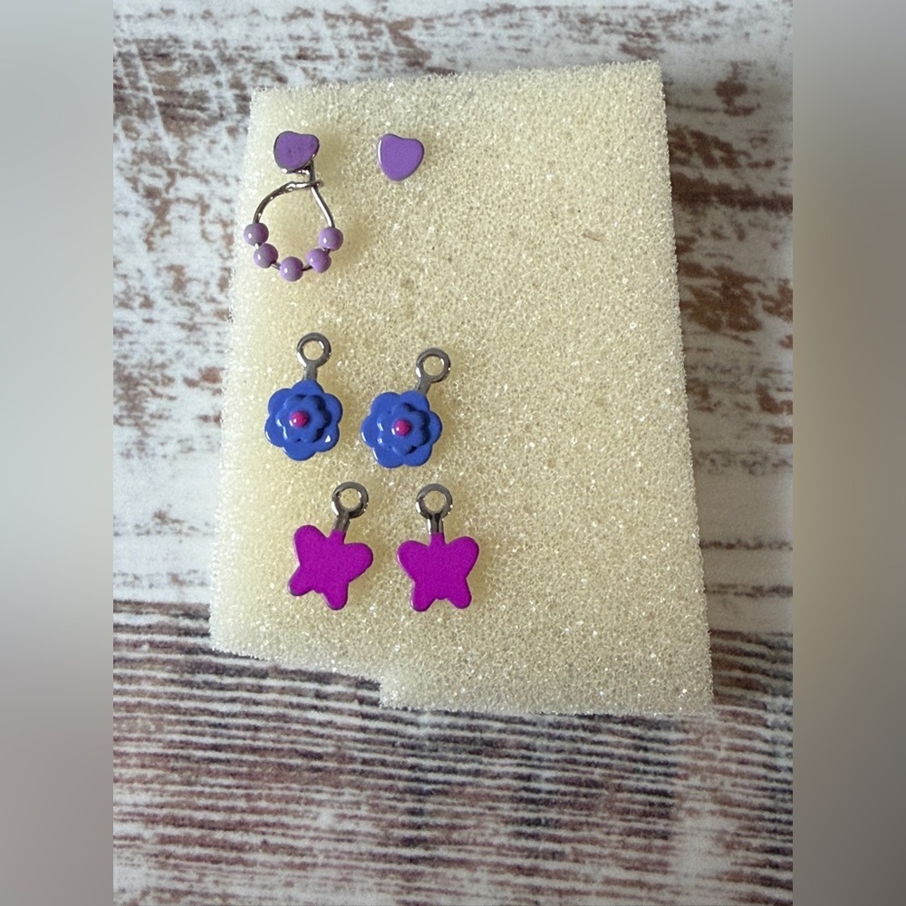 My American Girl Doll EVERYDAY PLAY Earrings for Dolls PARTIAL 5 Dangles 2 Studs